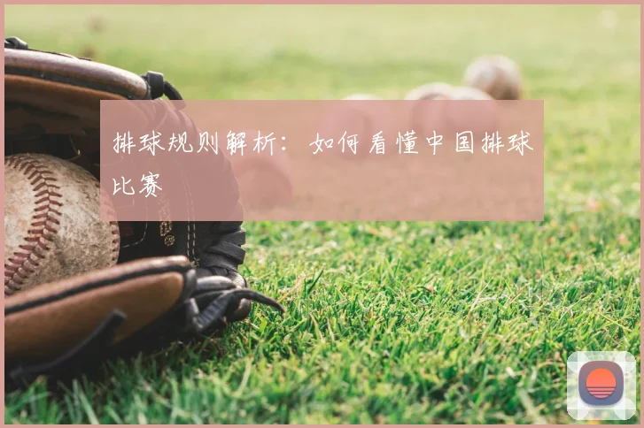 排球规则解析：如何看懂中国排球比赛